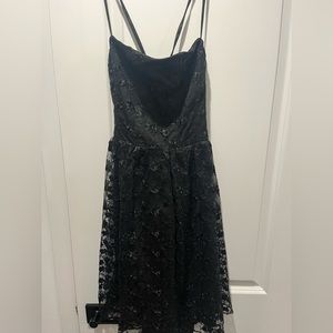 Lulus tie-back lace mini dress